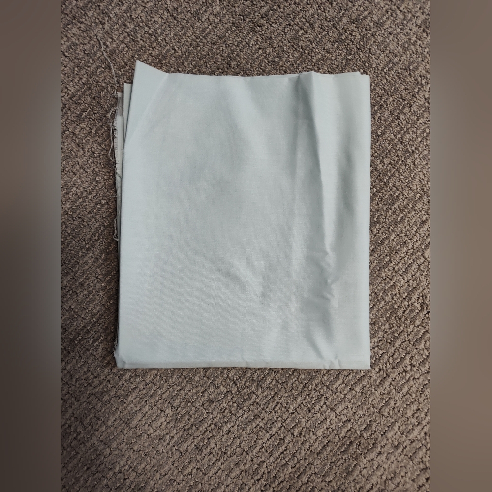 New Fabric! 2 Yards - Lightweight Satin Feel Fabric - Light Blue